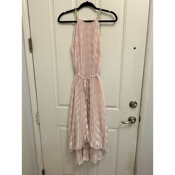 TED BAKER Women’s Sasski Pleated Maxi Dress Size 2 pink formal event gala - Picture 15 of 16
